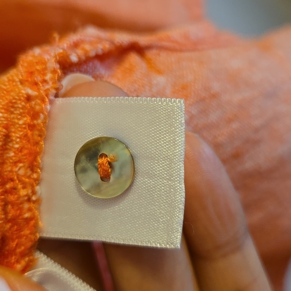 Tahari Linen Long Convertable Sleeves Lagenlook Coastal Tunic Blouse Shirt NWOT - Picture 13 of 14